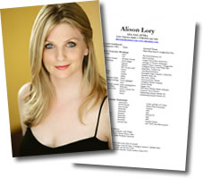 Alison Lory Resume & Headshot